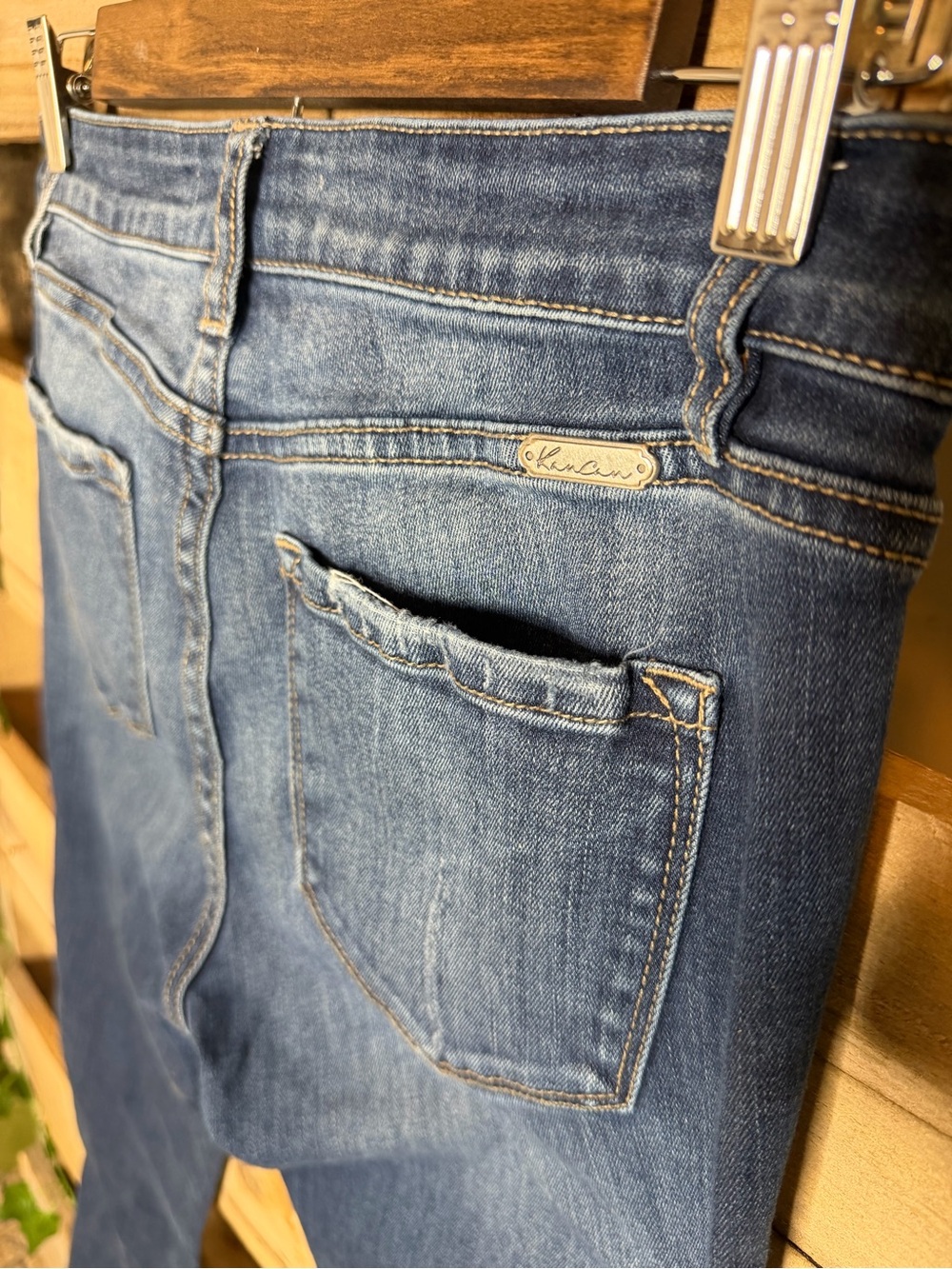 KanCan Skinny Jeans in Dark Blue Wash - Picture 4 of 5